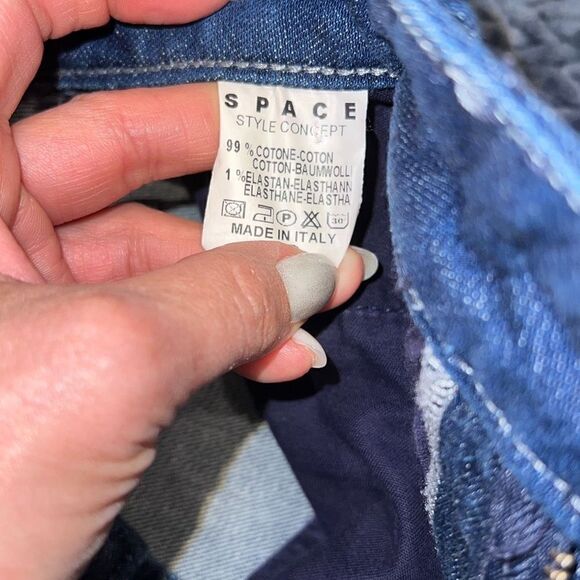 Space Style Concept denim jeans Shorts - Picture 9 of 12